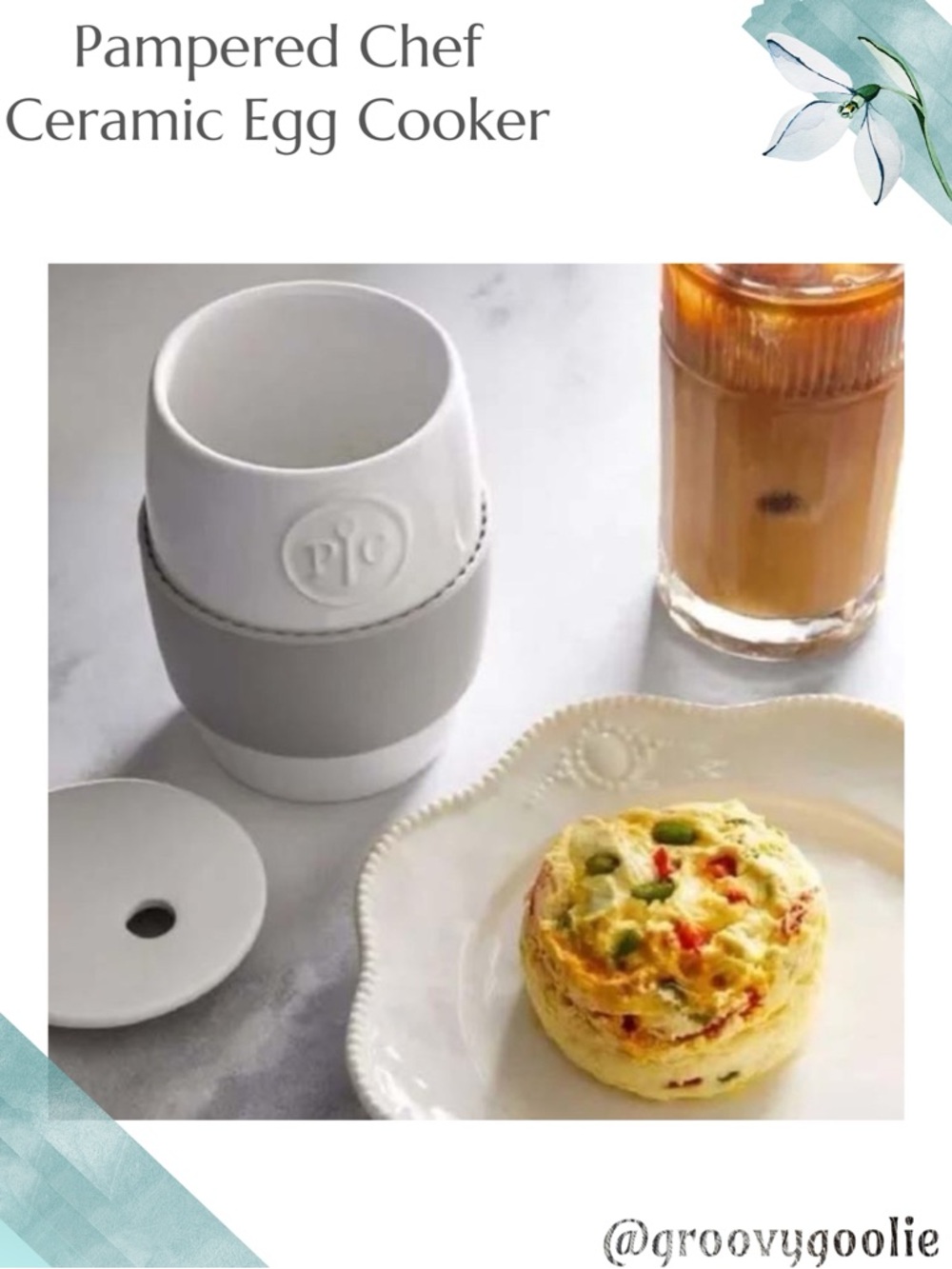 Pampered Chef Ceramic Egg Cooker